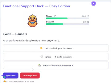 Emotional Support Duck