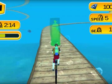 Under Water Bicycle Racing